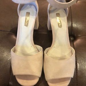 Louise Et Cie blush suede shoe